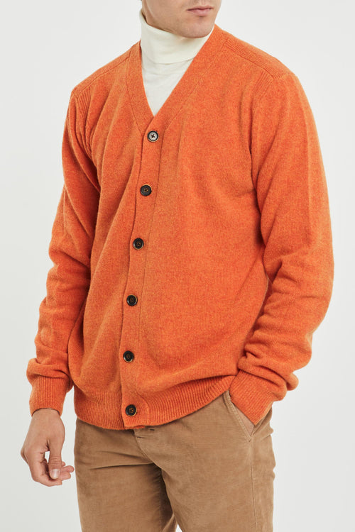 Cardigan in lambswool chili 900971 - 2