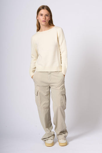 Maglia Barchetta Latte Donna - 5