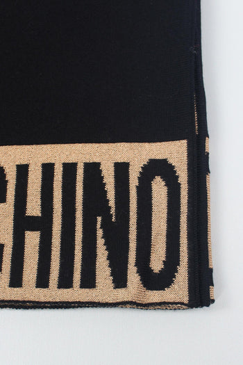 Poncho Logo Lurex Nero/oro - 7