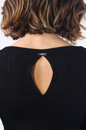 Maglia Canettata Pizzo Nero - 6