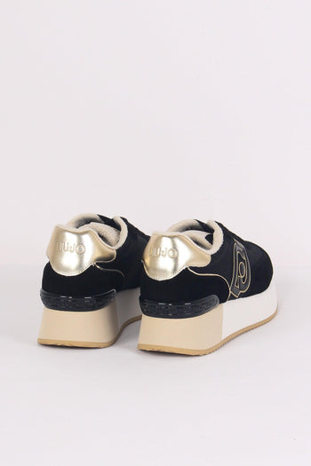 Sneaker Dreamy Suede Mesh Black/gold - 3