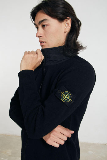 7703 Cardigan con cappuccio a scomparsa - 7