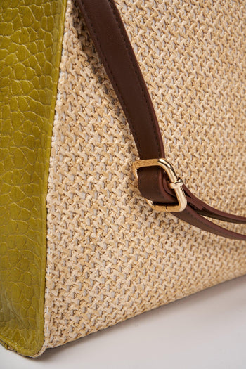 Borsa Felicia medium paglia e cocco - 6