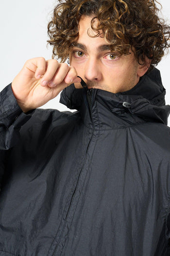 Giubbino Leggero Cappuccio Blu Uomo - 5