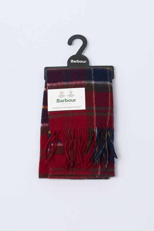 Sciarpa Tartan Rosso Uomo