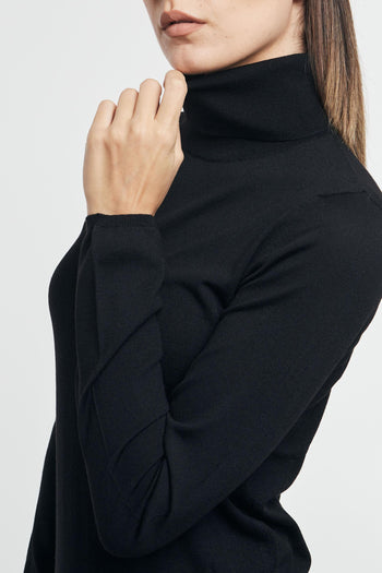 Maglia Dolcevita Nero Donna - 5
