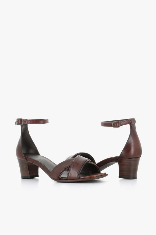 Sandalo 17163e Marrone Donna