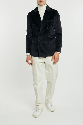 Giacca doppio petto in velluto black - 3