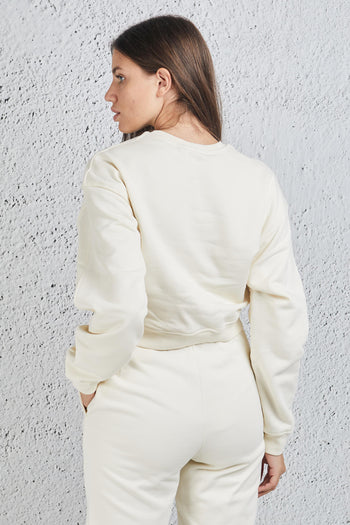Felpa Cropped Giallo Donna - 6