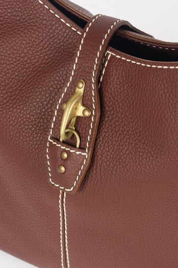 Borsa Hobo Ganci Marrone - 4
