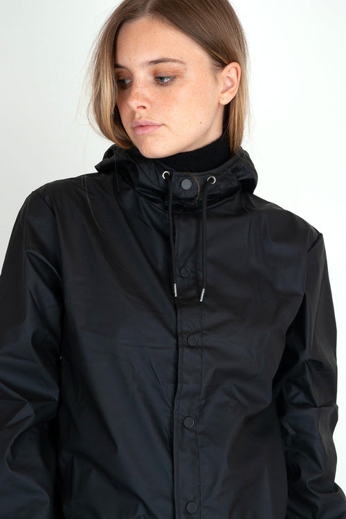 Long Jacket Sintetico Nero - 2