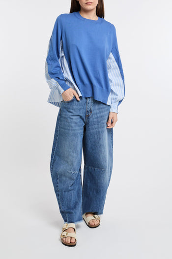 Maglia in cotone e popeline - 8