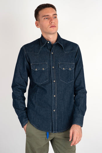 Camicia Denim El Paso Blu Scuro - 3