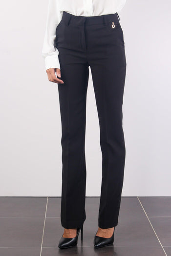 Cloes Pantalone Dritto Svasa Black - 5