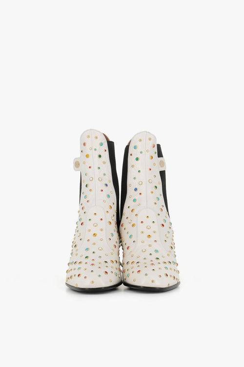 Stivaletto Angie Multicolor Studs Bianco Donna - 2