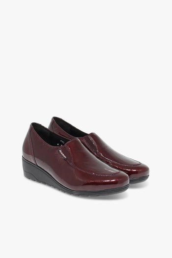 Scarpa bassa BERTRANE MOBILS ERGONOMIC in vernice bordeaux - 5