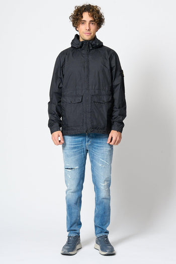 Giubbino Leggero Cappuccio Blu Uomo - 9