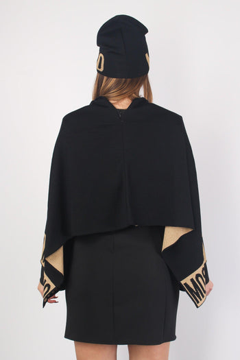 Poncho Logo Lurex Nero/oro - 5