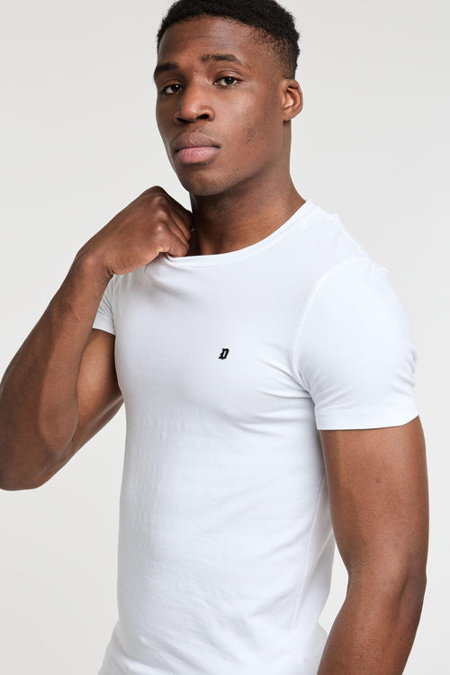 T-shirt con logo gommato