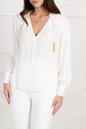 Camicia con colletto alla coreana 3085 - 4