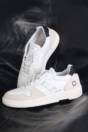 Sneaker Court Vintage Calf White/black - 4