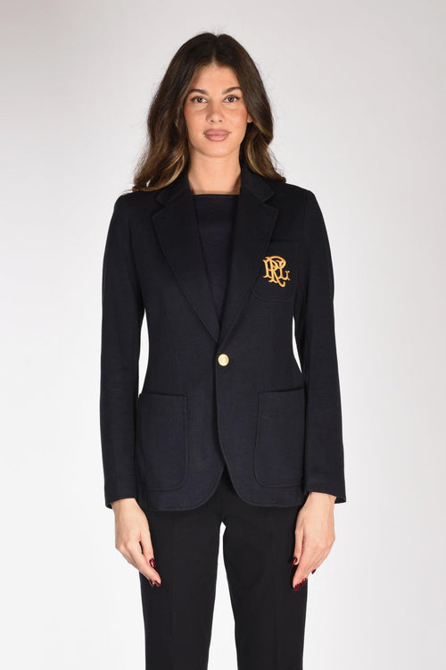 Blazer Jaquard Blu Donna - 2