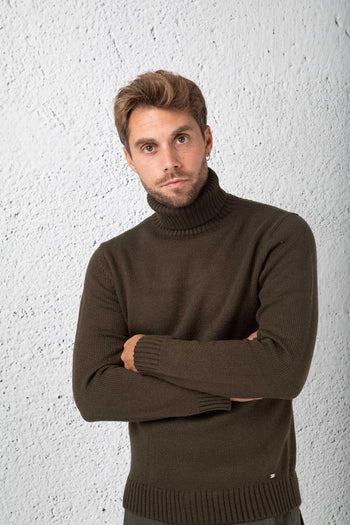 Dolcevita Misto Lana Verde Uomo - 4