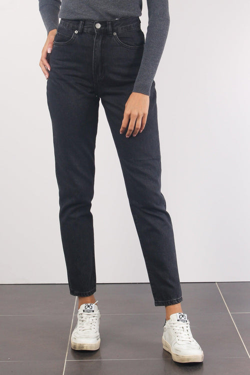 Denim Momfit Nora Retro Black - 2