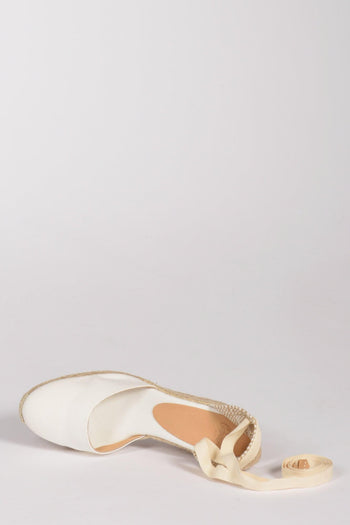 Espadrillas Zeppa Bianco/beige Donna - 6