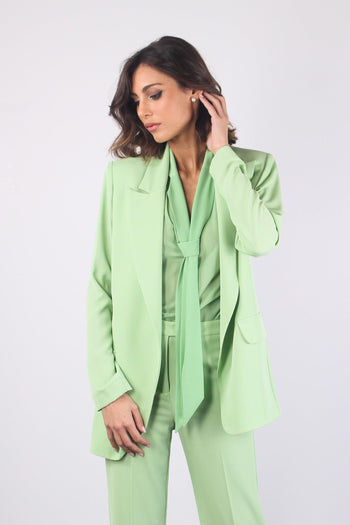 Giacca Sciallata No Bottoni Verde - 6