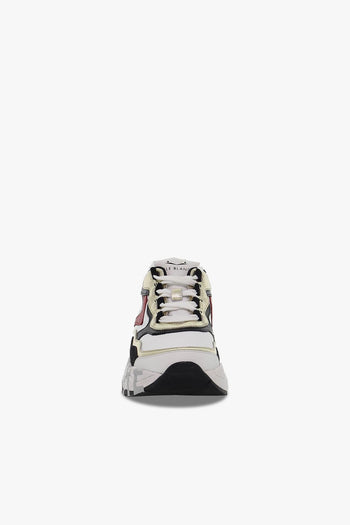 Sneakers CLUB107 in pelle e nylon bianco e nero - 4