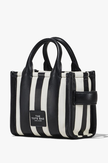 Borsa Nero Donna The Tote Bag Rigata - 4