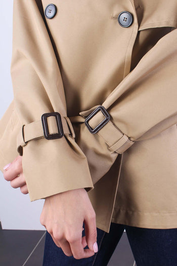 Biglia Trench Corto Miele - 9