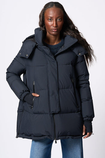 Piumino Laminar Blu Scuro Donna - 4