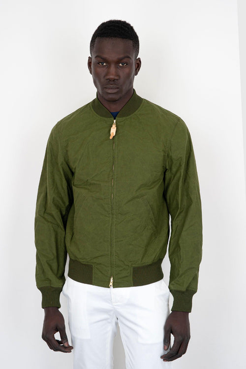 Bomber Coat Cotone Verde Chiaro