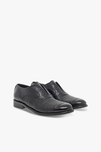 Stringata STILE INGLESE in pelle nero - 5