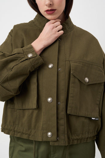 Washed Cotton Jacket 9031 Green - 9