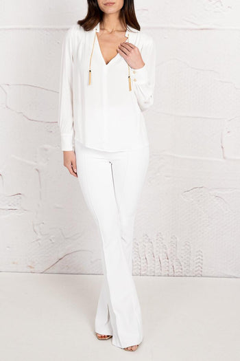 Camicia con colletto alla coreana 3085 - 3