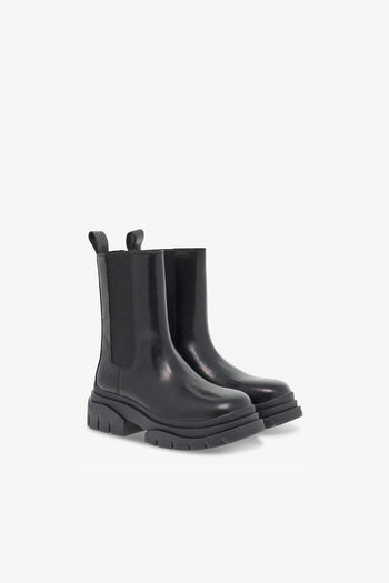 Polacco STORM HIGH BEATLE in pelle nero - 5