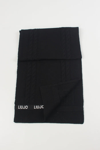 Sciarpa Treccia Nero - 3