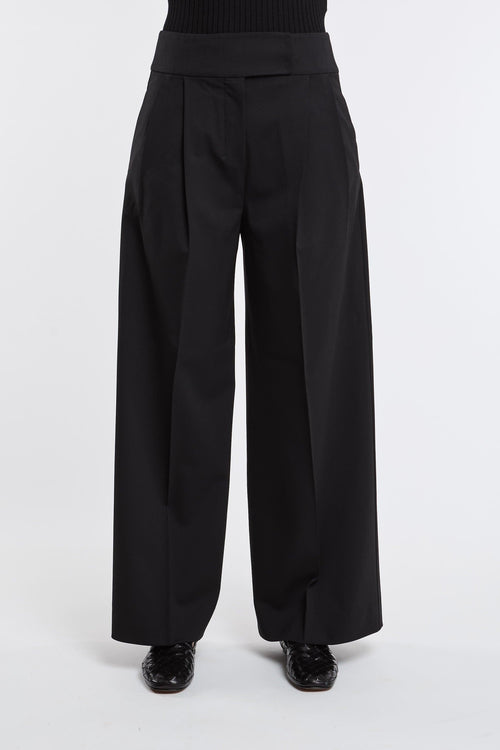 Pantalone 95% WV 5% EA Nero - 1