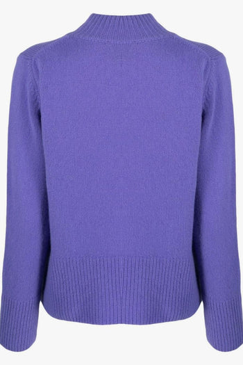 Maglia Lupetto Lana Vergine Viola - 2