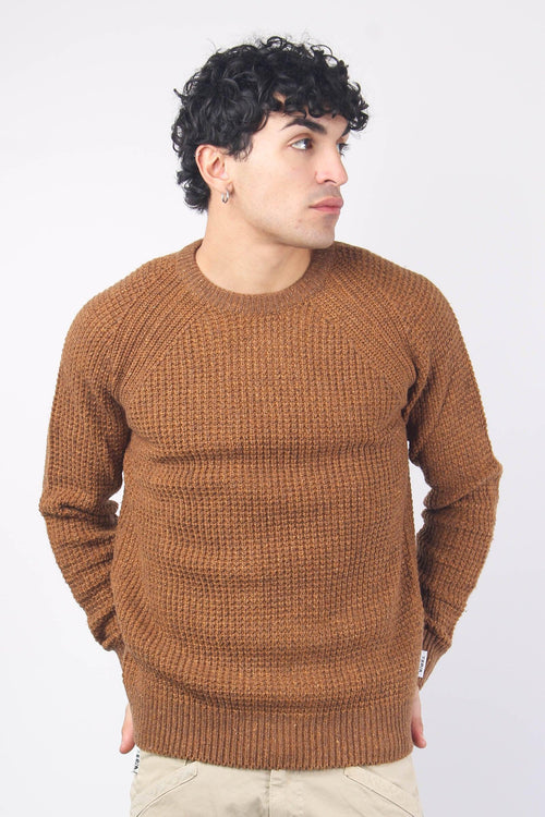 Girocollo Tweed Wool Caffe