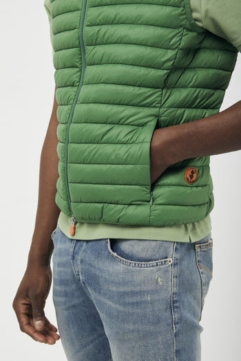 Adamus gilet smanicato verde - 5