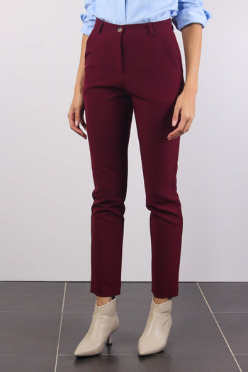 Pantalone New York Tecnico Bordeaux - 5