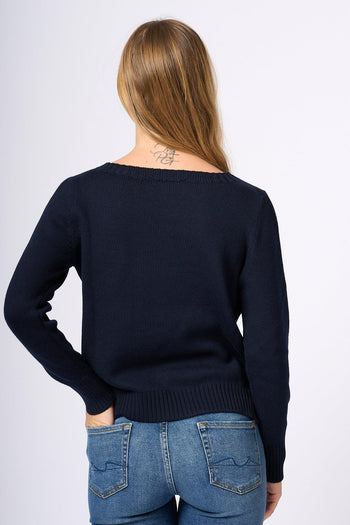 Maglia Barchetta Blu Donna - 4