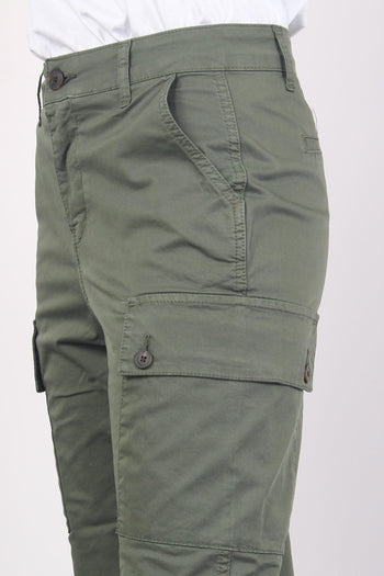 Pantalone Cargo Bull Verde Militare - 8