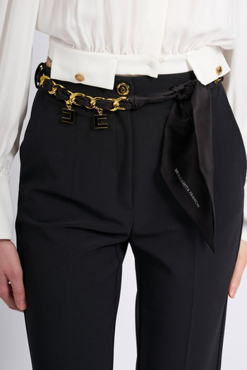 Pantalone Trombetta Nero Donna - 6