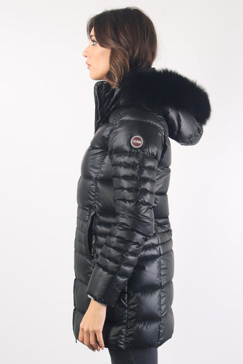 Piumino Cappotto Pelo Nero - 4