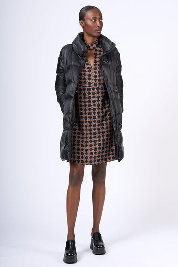 Piumino Lungo Nero Donna - 8
